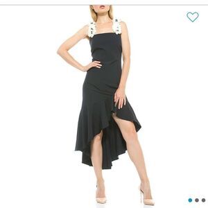 NWT Alexia Admor Embellished Flower Strap Dress